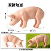 Juego de Animales de Granja Sólidos de Simulación Animal para Niños Transfronterizo Aves, Ganado, Ovejas, Caballos y Perros Adornos de Ciencia y Educación para la Granja