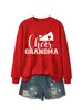 Sudadera deportiva casual cómoda versátil para mujer cheer grandma Amazon eBay tienda independiente capa base