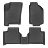 Adecuado para Fiat Fastback Híbrido 2025-2026 Alfombrillas de Piso 3D para Todo Clima de TPE