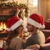 Gorro navideño de felpa corta, gorro navideño para adultos y niños, disfraz de fiesta, suministros de decoración navideña, cantidad mínima de pedido