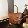 Bolsa Saco Casual Personalizada Moda Outono e Inverno Nova Textura Bolsa 2025 Simples Bolsa de Ombro Transversal Feminina