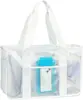 Bolsa de Playa Transparente Iridiscente para Mujer Transfronteriza, Bolsa Tote Grande de PVC Impermeable para Piscina y Viajes