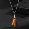 Joias Zhuhang Popular Transfronteiriça Pingente de Cristal Natural Colar de Ametista Lapidada Joias Boêmias Atacado