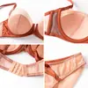 Lencería Sexy de Encaje para Mujeres con Poco Busto, Conjunto de Sujetador de Algodón Delgado Anti-Bultos Levanta Busto, Junta los Lados del Pecho, Previene la Flacidez, Conjunto de Sujetador Transpirable