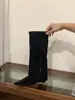 Primeiro Encontro Estação Declive Salto Alto Bico Fino Perna de Calça Botas Longas Botas Femininas 2026 Outono Inverno Cor Damasco Emagrecedoras Botas de Montaria Botas Longas
