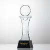 Reunião Anual da Equipe do Troféu de Cristal Campeão da Equipe de Destaque Estrela de Cinco Pontas Troféu Colorido Lembrança Criativa