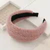 Nova faixa de cabeça de pelúcia espessa e confortável para outono e inverno para mulheres, faixa de cabeça de aba larga para lavar o rosto, presilha de cabelo de alta pressão craniana para cobrir a linha do cabelo, acessório de cabelo