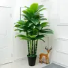Qin Ye Rong Planta Fotográfica en Maceta Hotel Planta Verde Falsa Biónica Decoración de Sala de Estar Árbol Falso de Pie Flor Falsa Puerta