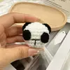 Llavero de lana hecho a mano con ganchillo, oso cachorro creativo, adornos para bolso, accesorios de ganchillo, colgante pequeño de punto DIY