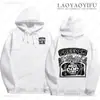 Hoodie Cross-Border Aliexpress 2025 Novo Modelo Grito de Medo Dupla Face Unissex Manga Longa Tamanho PP