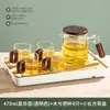 Tetera de oficina nueva 2026, separación de té y agua para el hogar, resistente a altas temperaturas, alto borosilicato, engrosada, tetera de vidrio simple