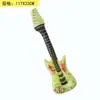 Novo balão de guitarra de filme de alumínio desenho animado decoração de festa de aniversário infantil layout de atividade de feriado adereços de foto empurrar
