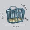 Cesto Dobrável para Roupa Suja Sacola Cesto de Plástico para Banheiro Cesto de Lavanderia Balde para Roupa Suja Cesto de Armazenamento Cesto para Armazenar Lanches Brinquedos Roupas