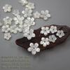 Novo Shell de Madrepérola Flor de Cerejeira DIY Estilo Antigo Hanfu Grampo de Cabelo Adorno de Cabeça Brincos de Pressão Unhas Manicure Acessórios de Joias de Concha