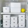Caja de plástico sellada multifuncional para mantener la frescura, recipiente para mantener la frescura del refrigerador, recipiente para calentar el horno microondas, lonchera, caja de almacenamiento de alimentos, caja sellada