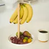 Com Gancho de Banana Cabide Cesta de Frutas Sala de Estar Doméstico Prato de Frutas Simples Bandeja de Armazenamento de Mesa Entrada da Sala Chave