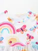 26 Vestidos Nuevos de Princesa para Verano, Vestidos para Niñas Estilo Europeo y Americano, Vestidos Infantiles de Manga Corta con Cuello Redondo y Estampado de Dibujos Animados, Una Pieza Envío Directo