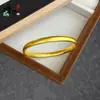 Loja de Ouro Mesmo Estilo Ouro de Areia Vietnamita Anel Liso Pulseira Sutra do Coração Anel Liso Antigo Feminino Pulseira Sutra do Coração Joia de Mão Sólida Atacado