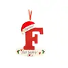 Navidad Transfronteriza Creativa Sombrero de Navidad Decoraciones con Letras en Inglés Bendición de Árbol de Navidad Decoración del Hogar Regalos