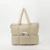 Bolsa de Ombro Feminina Nova Tendência Transfronteiriça, Bolsa Jaqueta de Algodão, Grande Capacidade, Bolsa de Mão Fashion, Bolsa Tote Transversal, Leve