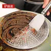 Herramienta de limpieza de ollas, raspador de limpieza interior de ollas de cocina, cepillo de limpieza de ollas curvo, herramienta raspadora pequeña para eliminar residuos negros