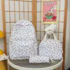 Mochila Ins de Moda Coreana Versátil con Lazo para Mujer, Mochila Escolar Grande de Capacidad Estilo Universitario para Estudiantes, Bolso Casual Lindo