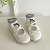 Bailarinas para Mujer, Zapatos Mary Jane, Primavera y Otoño, 2026, Moño, Suela Gruesa, Correa Cruzada, Estilo Nuevo, Dulce y Elegante
