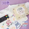 Set de Bolígrafos de Tela Pintados para Ropa de Niños, Bolígrafos para Graffiti, Marcadores Creativos DIY, Bolígrafos de Pintura Impermeables y que No se Desvanecen