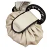 Bolsa de Cosméticos Perezosa para Mujer Portátil con Cordón Gran Capacidad PU Impermeable Lavable para Fitness Natación Viaje Almacenamiento