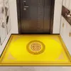 Felpudo Dorado Amarillo para Puerta de Entrada, Felpudo Antideslizante de Tierra de Diatomeas para la Puerta Principal, Atrae Riqueza y Buena Fortuna, Feng Shui, Alfombra Segura para Entrada y Salida