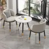 Mesa Pequeña y Sillas Doble Capa para Ocio en Balcón, Mesa de Centro y Sillas Sencillas Modernas de Moda, Juego de Tres Piezas de Una Mesa y Dos Sillas para Hotel