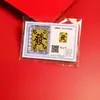 Set de Pegatinas para Teléfono Móvil Oro Puro 999 Calabaza Atrae Fortuna Tesoro de Riqueza con Adhesivo Magnético para Refrigerador Venta al por Mayor Atrae Fortuna Riqueza
