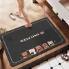 Alfombrilla de baño de tierra de diatomeas de dibujos animados, alfombrilla absorbente de agua antideslizante para la entrada del baño, alfombrilla para pies de secado rápido y resistente al desgaste para uso doméstico