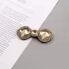Decoración de ropa de lazo de aleación con pedrería y cuentas de cristal material diy accesorios para sombreros joyería suministro directo de fábrica