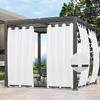 Cortinas à Prova d'Água Prontas com Parte Superior Perfurada e Parte Inferior de Velcro para Produtos Acabados Externos Transfronteiriços, Cortinas de Proteção Solar Externa, à Prova de Vento, Proteção Solar e Isolamento Térmico