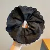 Novo modelo 2026 scrunchie de cetim preto para mulheres, elástico de cabelo de alta qualidade, elástico elegante para rabo de cavalo baixo, acessório de cabelo estilo casual