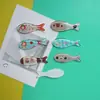 Lindos y Transparentes Jelly West Highland Accesorios de Pez Largo Pasador DIY Tocado Decoración para Funda de Teléfono Agujero para Zapatos Venta al por Mayor