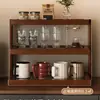 Suporte de Copo para Mesa Acrílico Vintage Rack de Armazenamento Multicamadas Mesa de Jantar Bancada Suporte de Copos Loja de Café Canto Armazenamento Exibição