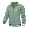 Nueva Chaqueta Casual de Comercio Exterior Transfronterizo para Hombre Fabricante de Amazon Lista para Usar Primavera y Otoño Deportiva Color Sólido Chaqueta para Hombre