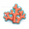 Acessórios para sapatos com furos croc fundo do mar sapatos longitudinais pequenos flor de sapato fivela de sapato de plástico macio gota de plástico fivela decorativa para cabedal de sapato chaveiro diy