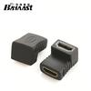 Suministro de fábrica HDMI hembra a hembra codo de 90 grados adaptador HDMI hembra a hembra 90 grados hembra a hembra