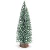 Mini árbol de Navidad de Navidad con flocking de cedro blanco adornos de escritorio para ventana decoraciones navideñas pequeñas 3-30