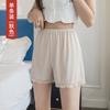 Pantalones Cortos de Seguridad Sueltos de Seda de Hielo para Mujer Verano Delgados de Encaje Anti-Exposición Sin Dobladillo Leggings de Seguridad con Falda
