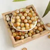 Pílulas de pó de pêssego natural contas únicas DIY pulseira Bodhi contas soltas fábrica atacado peças Bodhi acessórios