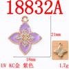 Accesorios de aleación de trébol de cuatro hojas que conservan el color UV, pendientes de moda para mujer, pulsera, colgante, materiales hechos a mano para bricolaje, ahora aprobados