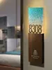Letrero Electrónico Iluminado para Puerta de Hotel con Timbre, Modelo Recargable de Acrílico Degradado para Casa Club