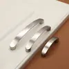 Puxador de Liga de Zinco Sólida com Acabamento Escovado, Puxador Moderno Minimalista Espessado Longo para Gaveta, Guarda-roupa, Porta de Armário 96, Venda Direta de Fábrica
