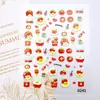 Pegatinas para Uñas Serie Frutas Nuevas Transfronterizas 5D en Relieve Flor de Margarita Fresca Lazo Pegatinas para Uñas al por Mayor
