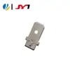 Conector Macho de Polímero Niquelado de Cobre 6,3 Comprimento 13,5~18 Conector de Armazenamento de Energia Terminal de Pino Duplo 250 para Placa de Circuito Impresso de Potência