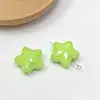 Cuentas acrílicas gruesas de estrella de pentagrama UV para bolsa de abalorios DIY, material para llaveros, cuentas para el Festival del Bote del Dragón